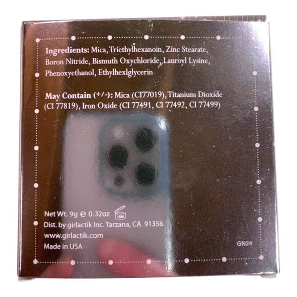 Girlactik Luminous Face Powder Fair 9 Gr Net Weight New In Box Neutral - Picture 3 of 4